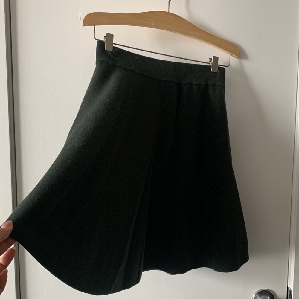 Warm, Forest Green Skirt🇭🇰Premium knit skirt -S